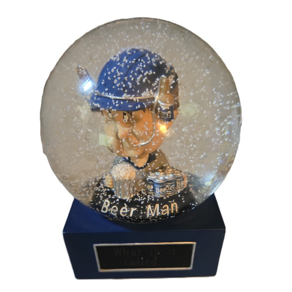 Beer Man Snow Globe Novelty Collectible Gift